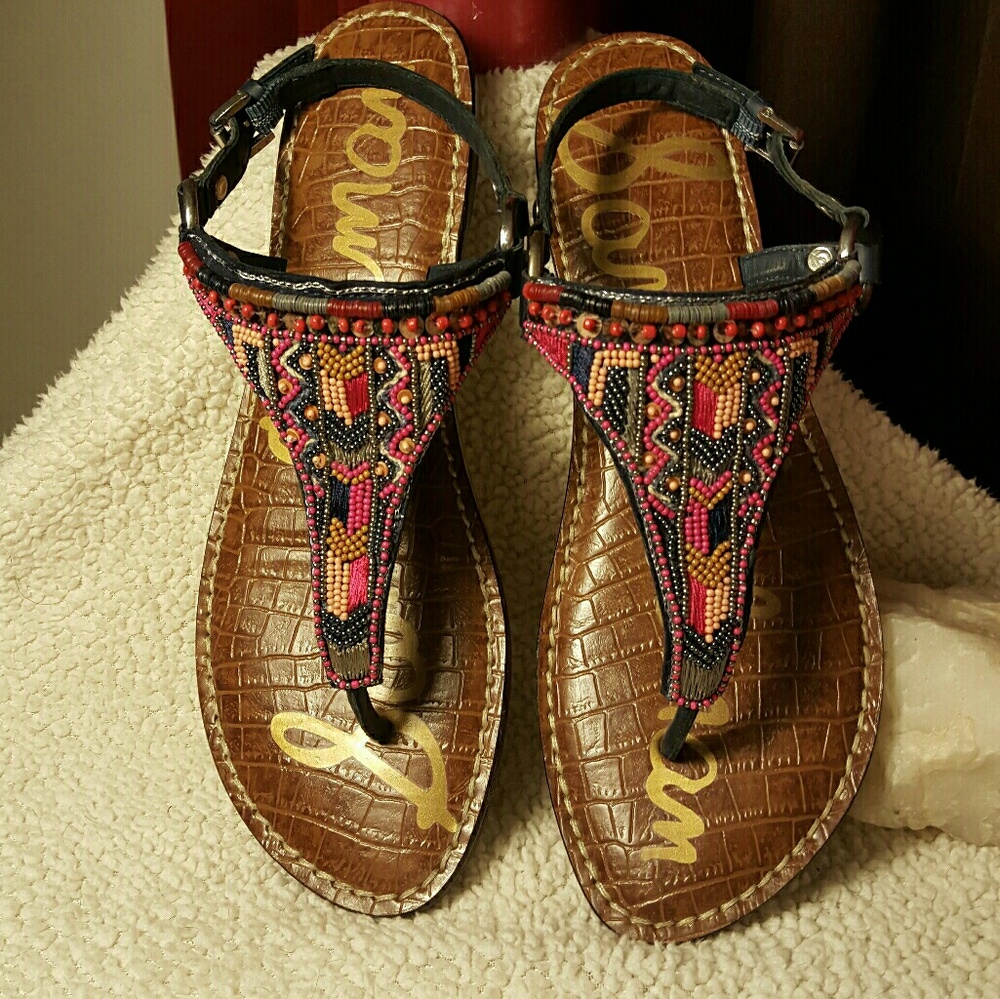 Sam Edelman beaded Greta sandals